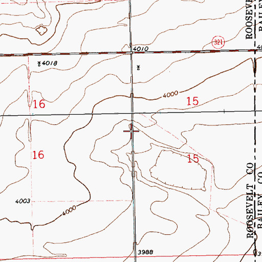Topographic Map of 11346 Water Well, NM