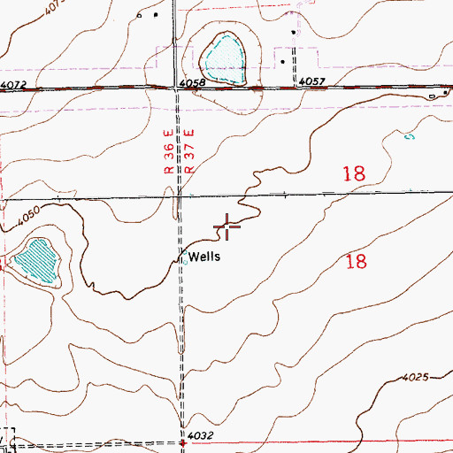 Topographic Map of 11348 Water Well, NM