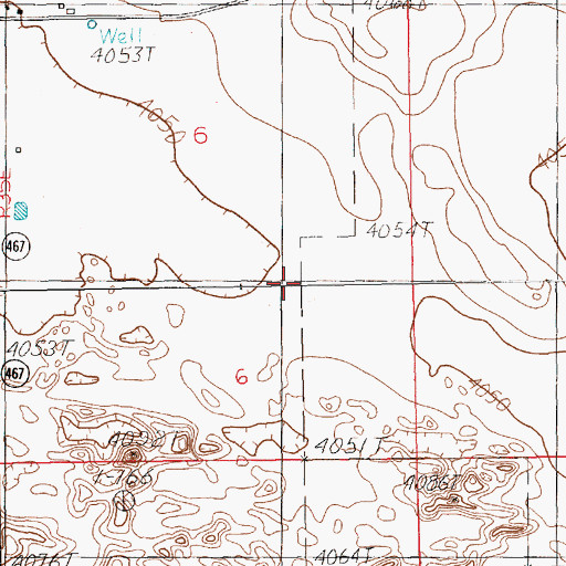 Topographic Map of 10072 Water Well, NM