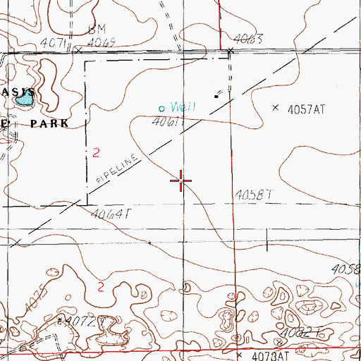 Topographic Map of 11041 Water Well, NM