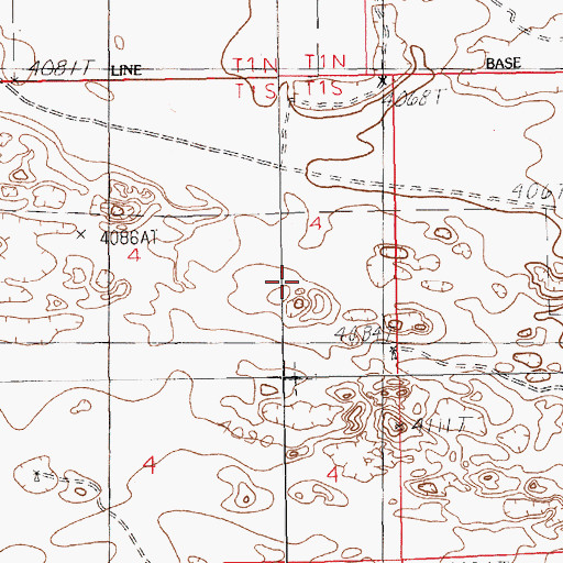 Topographic Map of 10784 Water Well, NM