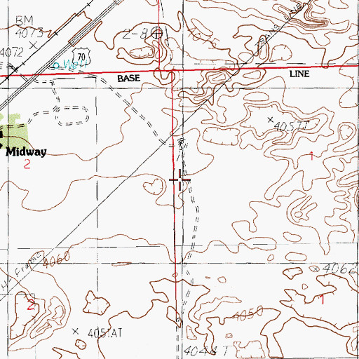 Topographic Map of 12188 Water Well, NM