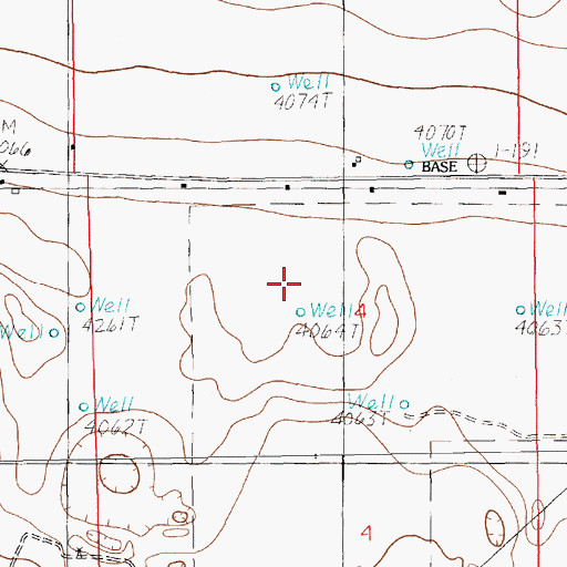Topographic Map of 10070 Water Well, NM