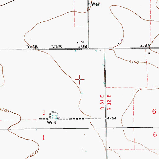 Topographic Map of 10746 Water Well, NM