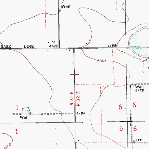Topographic Map of 10747 Water Well, NM