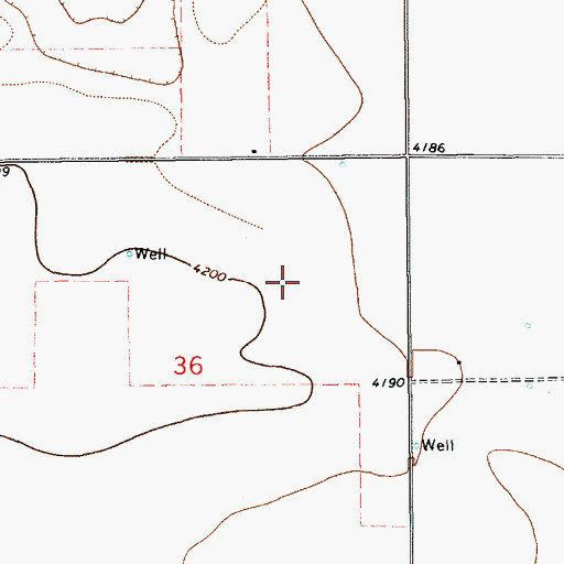 Topographic Map of 10005 Water Well, NM