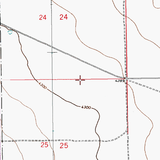 Topographic Map of 12659 Water Well, NM