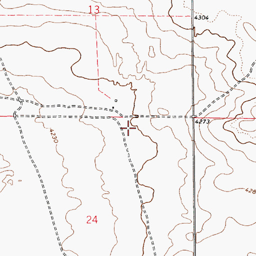 Topographic Map of 05018 Water Well, NM