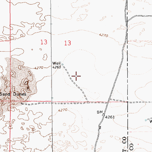 Topographic Map of 10474 Water Well, NM