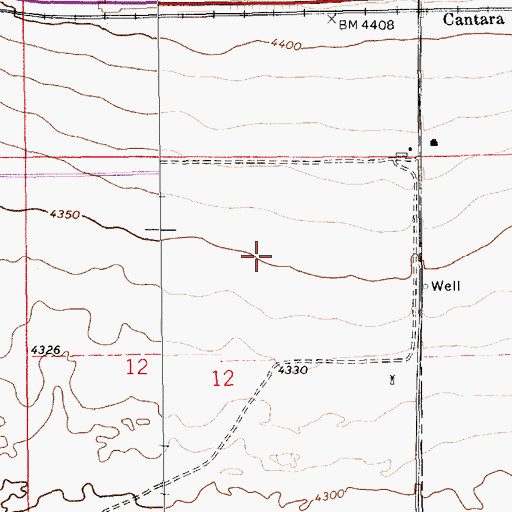Topographic Map of 05113 Water Well, NM