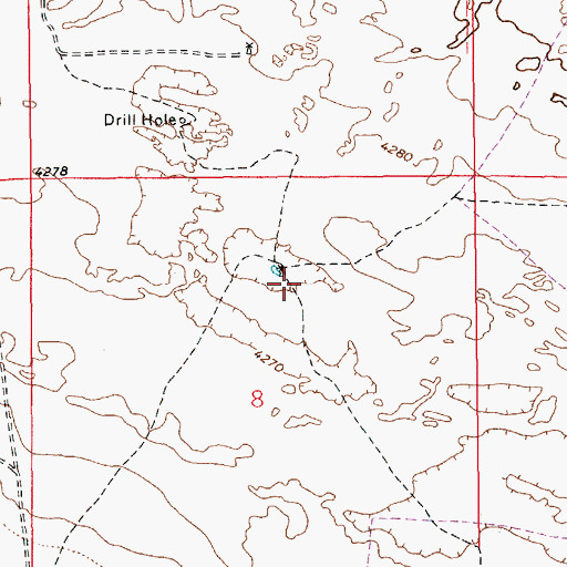 Topographic Map of 11638 Water Well, NM