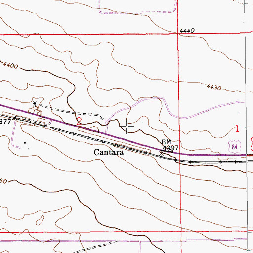 Topographic Map of 10470 Water Well, NM