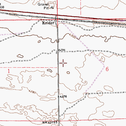Topographic Map of 10457 Water Well, NM