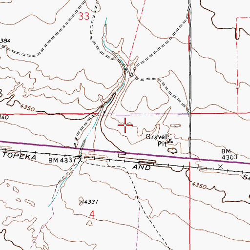 Topographic Map of 10395 Water Well, NM