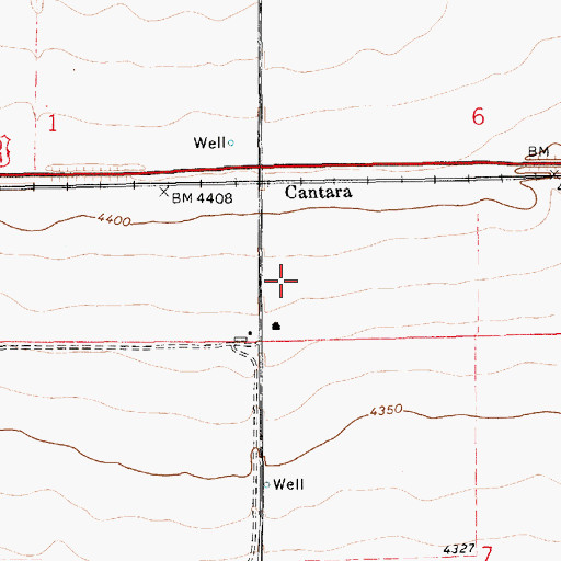 Topographic Map of 05109 Water Well, NM