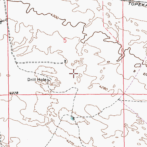 Topographic Map of 05099 Water Well, NM