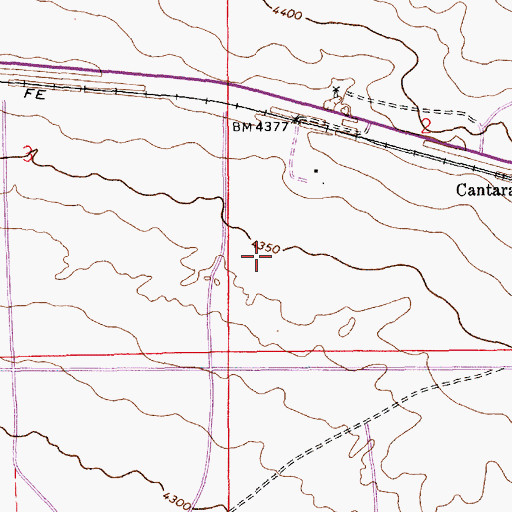 Topographic Map of 05111 Water Well, NM