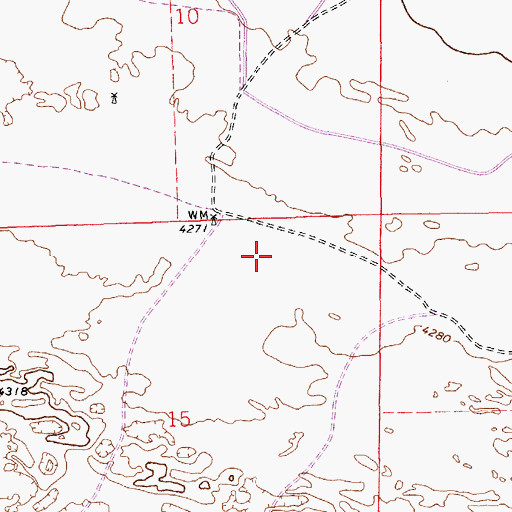 Topographic Map of 10475 Water Well, NM