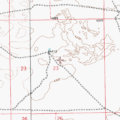 Topographic Map of 05104 Water Well, NM