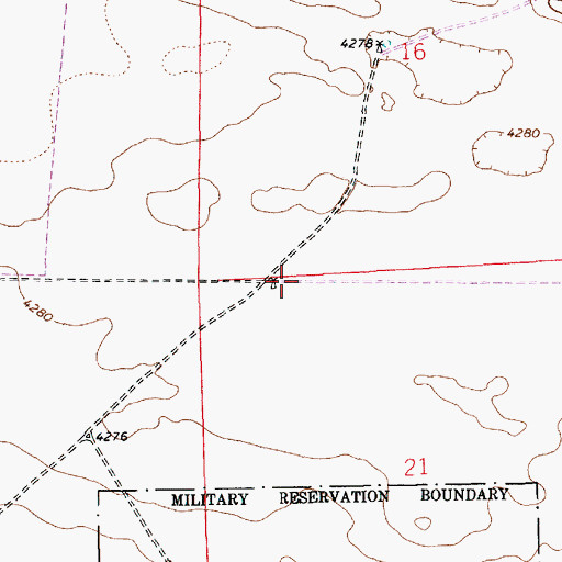 Topographic Map of 11640 Water Well, NM