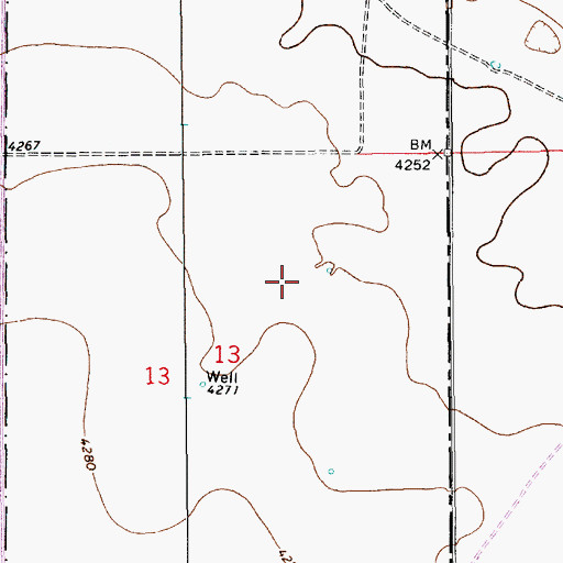 Topographic Map of 12699 Water Well, NM