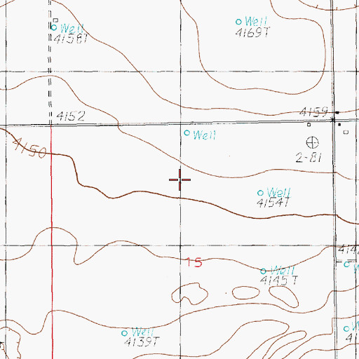 Topographic Map of 10022 Water Well, NM