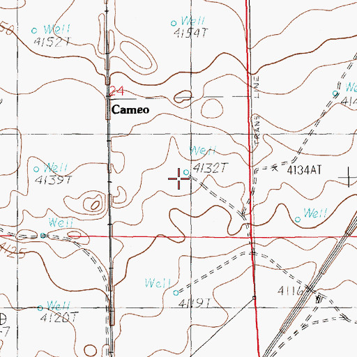 Topographic Map of 11635 Water Well, NM