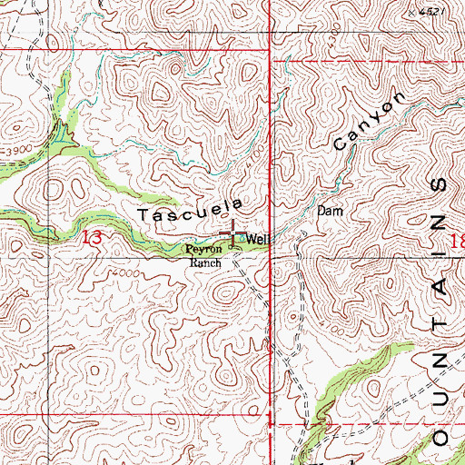Topographic Map of Peyron Ranch, AZ