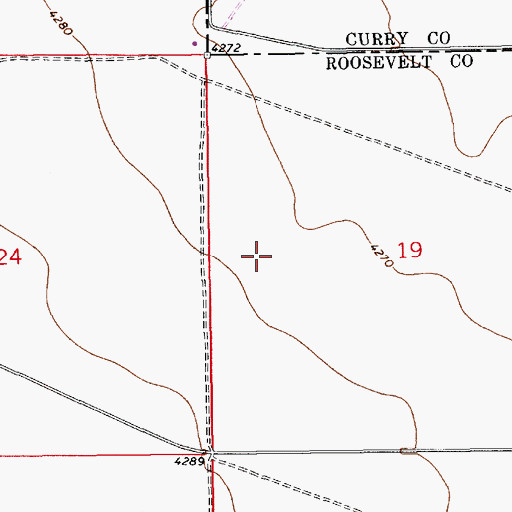 Topographic Map of 12658 Water Well, NM