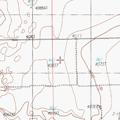 Topographic Map of 11728 Water Well, NM