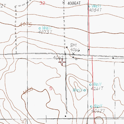 Topographic Map of 11538 Water Well, NM