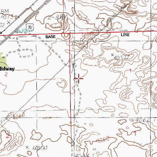 Topographic Map of 10807 Water Well, NM