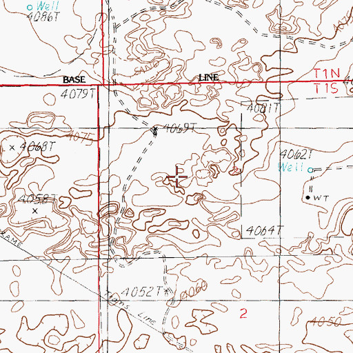 Topographic Map of 12167 Water Well, NM