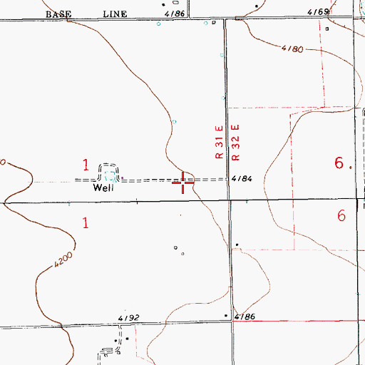 Topographic Map of 10748 Water Well, NM
