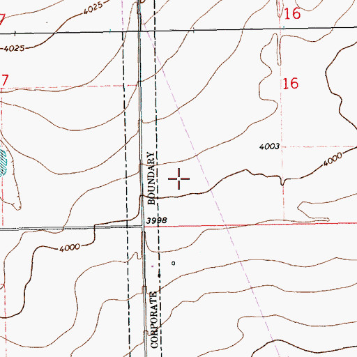 Topographic Map of 10149 Water Well, NM