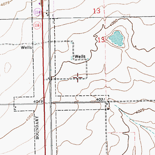 Topographic Map of 11301 Water Well, NM