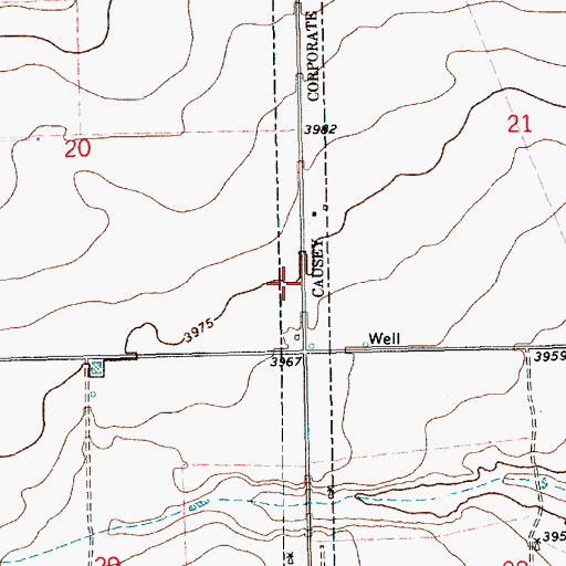 Topographic Map of 11351 Water Well, NM