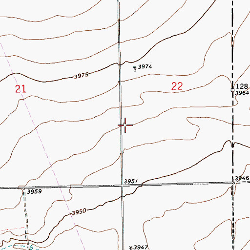 Topographic Map of 11354 Water Well, NM