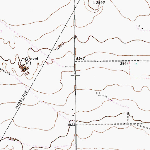 Topographic Map of 12535 Water Well, NM