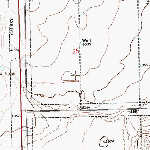 Topographic Map of 11321 Water Well, NM