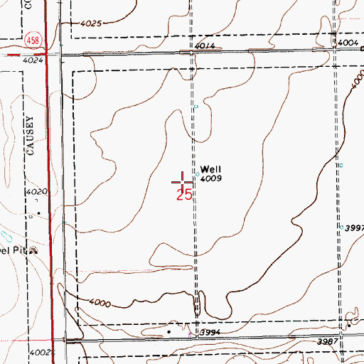 Topographic Map of 11319 Water Well, NM