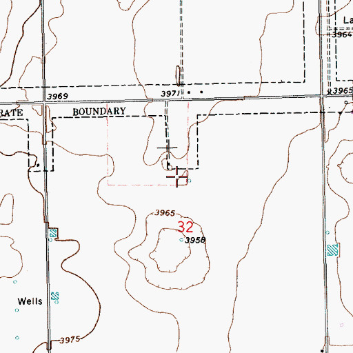 Topographic Map of 11362 Water Well, NM