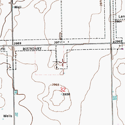Topographic Map of 11361 Water Well, NM