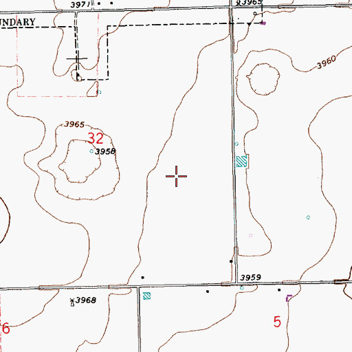 Topographic Map of 11477 Water Well, NM