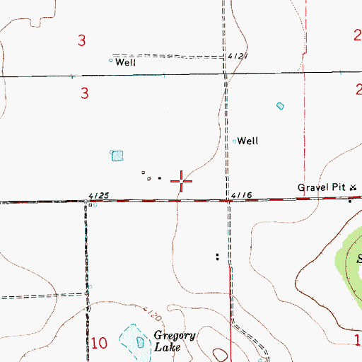 Topographic Map of 12264 Water Well, NM