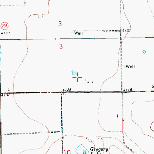 Topographic Map of 12655 Water Well, NM