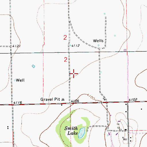 Topographic Map of 10023 Water Well, NM