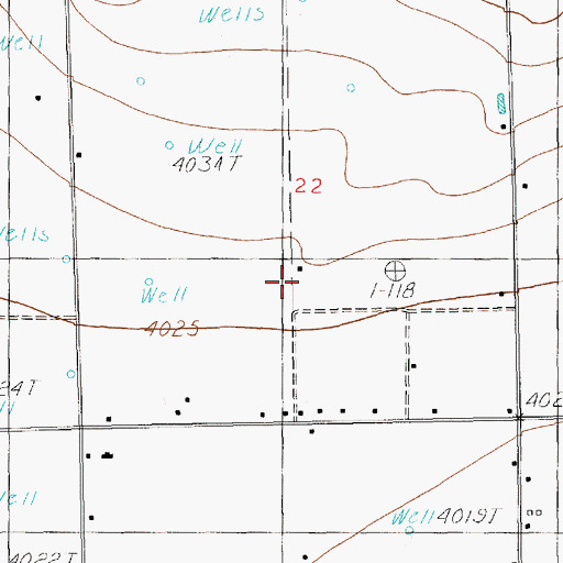 Topographic Map of 12341 Water Well, NM