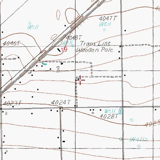Topographic Map of 11544 Water Well, NM