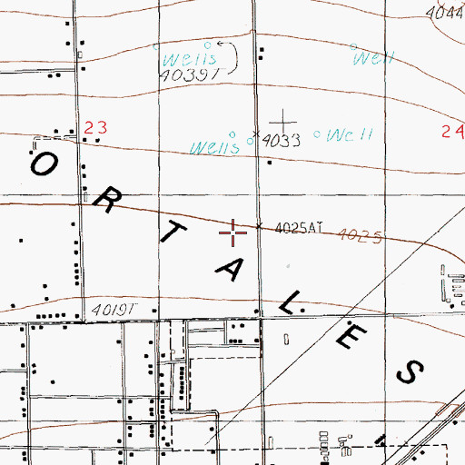 Topographic Map of 10797 Water Well, NM